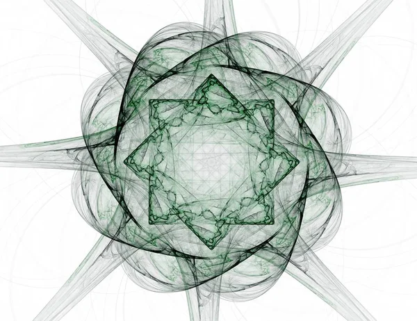 Абстрактный фрактальный цвет фона с пересечением кругов и овалов. Иллюстрация движения . — стоковое фото