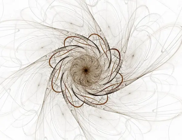 Abstrakta fractal färg bakgrunden med korsning cirklar och ovala. Rörelse illustration. — Stockfoto