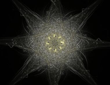 Geçiş daireler ve oval soyut fraktal renk arka plan