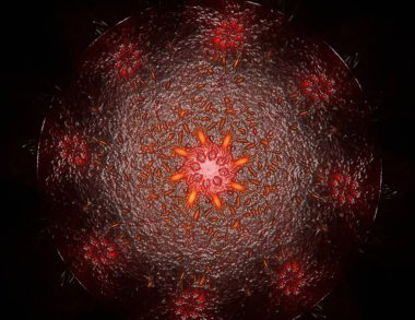 Konuyla ilgili soyut fraktal türlü nükleer ph parçacıkların