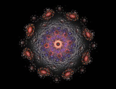 Konuyla ilgili soyut fraktal türlü nükleer ph parçacıkların