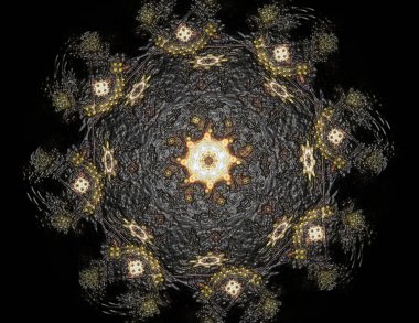 Konuyla ilgili soyut fraktal türlü nükleer ph parçacıkların