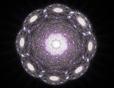 Konuyla ilgili soyut fraktal türlü nükleer ph parçacıkların