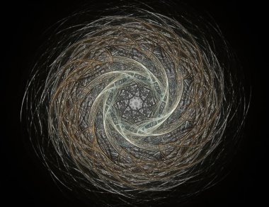 Konuyla ilgili soyut fraktal türlü nükleer ph parçacıkların