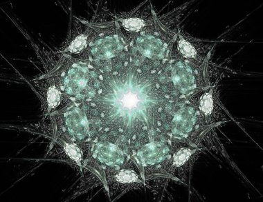 Konuyla ilgili soyut fraktal türlü nükleer ph parçacıkların