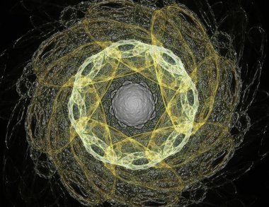 Konuyla ilgili soyut fraktal türlü nükleer ph parçacıkların