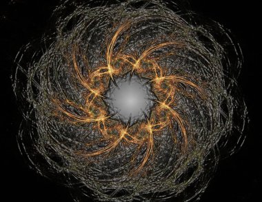 Konuyla ilgili soyut fraktal türlü nükleer ph parçacıkların