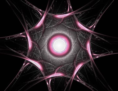 Dantelli renkli saat desen. Dijital fractal sanat tasarım. ABS