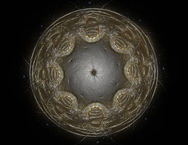 Konuyla ilgili soyut fraktal türlü nükleer ph parçacıkların