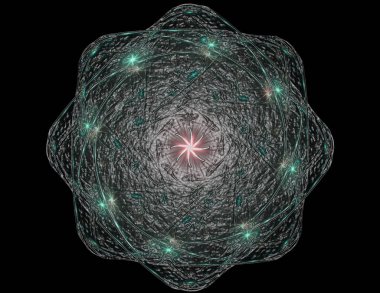 Konuyla ilgili soyut fraktal türlü nükleer ph parçacıkların