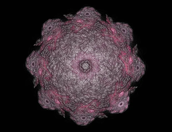 原子力 ph の件名に抽象的なフラクタル形態の粒子 — ストック写真