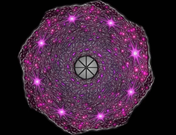 Geometrie von Raumreihen. Optisch ansprechende Kulisse aus C — Stockfoto