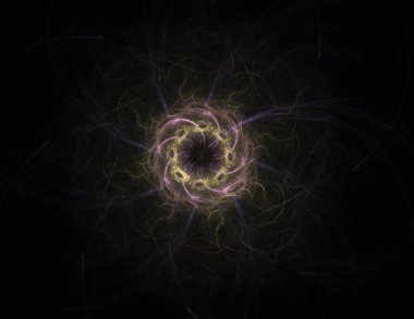 Bilgisayar fractal sanat yaratıcı tasarım, sanat ve eğlence için oluşturulan. Küre dönen arka plan.