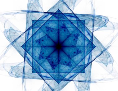 Renkli parlak nöron fraktal