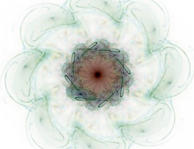 Parlak renkli fraktal boşluk dijital sanat yaratıcı grafik tasarım için