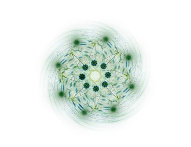 Renkli parlak nöron fraktal