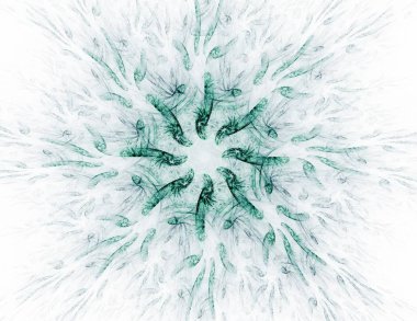 Parlak renkli fraktal boşluk dijital sanat yaratıcı grafik tasarım için