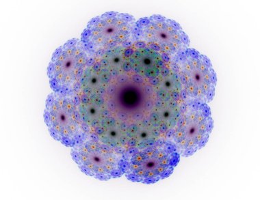 Soyut fraktal desen ve şekiller. Fraktal doku parmak izi.