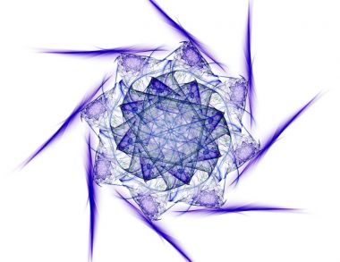 Soyut fraktal kırmızı arka plan ile kesişen daireler ve oval. disko ışıkları. Hareket illüstrasyon.