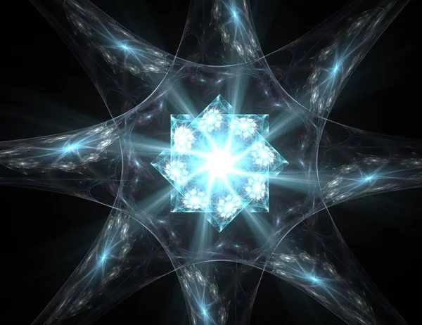 Soyut fraktal arka plan - bilgisayar tarafından oluşturulan görüntü. Dijital sanat. Daireleri merkeze doğru yakınsak. 