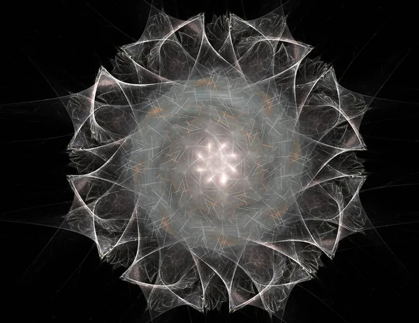 Uzay serisi geometrisini. Görsel olarak çekici zemin kavramsal Izgaralar eğrileri ve fraktal öğeleri öğesi olarak uygun yapılmış 