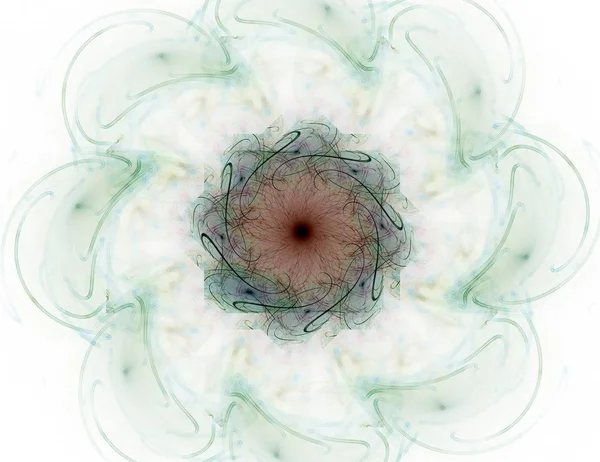 Parlak renkli fraktal boşluk dijital sanat yaratıcı grafik tasarım için