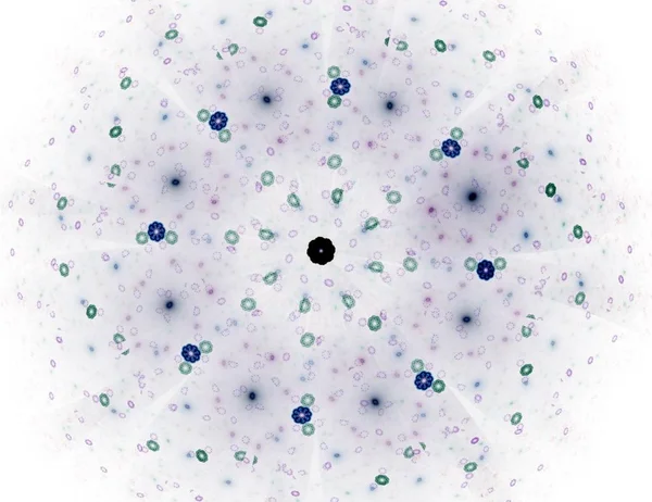 Bilim, teknoloji ve tasarım konularında fraktal radyal desen