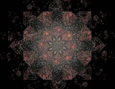 Dantelli renkli saat desen. Dijital fractal sanat tasarım. Kutsal semboller işaretler geometrisi soyut tasarım. Astroloji simya sihirli tasarımlar. Geometrik sarmal. Soyut renkli fraktal doku.