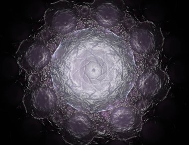 Konuyla ilgili soyut fraktal türlü nükleer ph parçacıkların