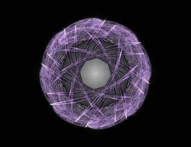 Konuyla ilgili soyut fraktal türlü nükleer ph parçacıkların