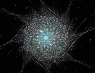 Konuyla ilgili soyut fraktal türlü nükleer ph parçacıkların