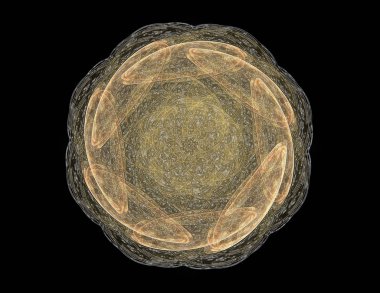 Fraktal oluşturulan bilgisayar desen, creative için dijital sanat