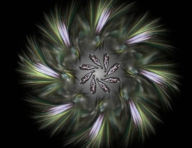 Konuyla ilgili soyut fraktal türlü nükleer ph parçacıkların