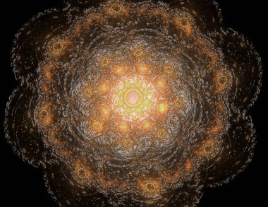 Konuyla ilgili soyut fraktal türlü nükleer ph parçacıkların