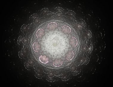 Konuyla ilgili soyut fraktal türlü nükleer ph parçacıkların
