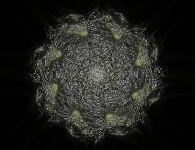 Geçiş daireler ve oval soyut fraktal renk arka plan