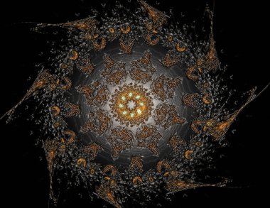 Konuyla ilgili soyut fraktal türlü nükleer ph parçacıkların