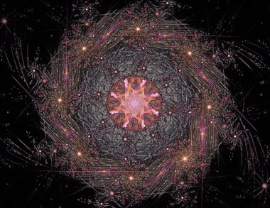 Konuyla ilgili soyut fraktal türlü nükleer ph parçacıkların