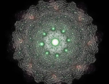 Konuyla ilgili soyut fraktal türlü nükleer ph parçacıkların