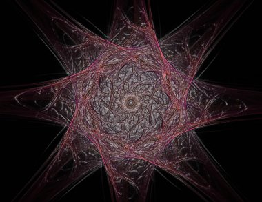 Dantelli renkli saat desen. Dijital fractal sanat tasarım. ABS