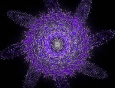 Dantelli renkli saat desen. Dijital fractal sanat tasarım. ABS