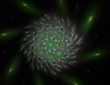 Konuyla ilgili soyut fraktal türlü nükleer ph parçacıkların