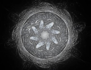 Uzay serisi geometrisini. C görsel olarak çekici zemin yaptı