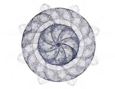 Geometrik Spiral aşağı düşüyor. Soyut renkli fraktal doku