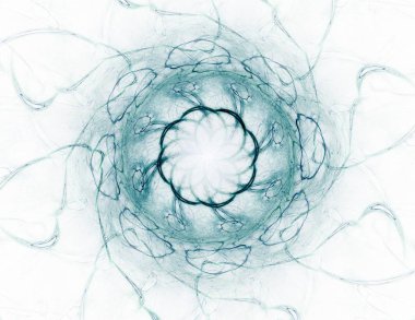 Renkli parlak nöron fraktal