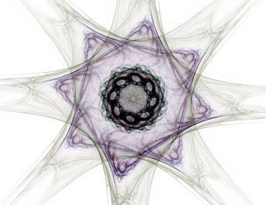 Soyut fraktal desen ve şekiller. Fraktal doku parmak izi.