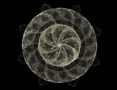 Geometrik Spiral aşağı düşüyor. Soyut renkli fraktal doku