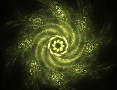 Konuyla ilgili soyut fraktal formlar grafik tasarım ve nükleer fizik bilim parçacıkların. Kutsal geometri nereye futuristik