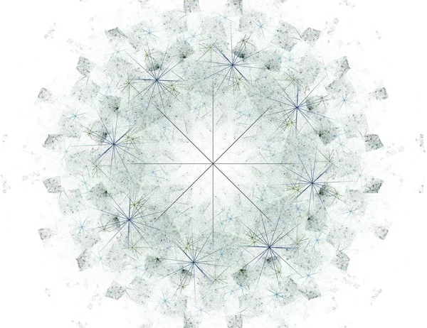 Modèle radial fractal sur le sujet de la technologie et de la conception scientifiques — Photo