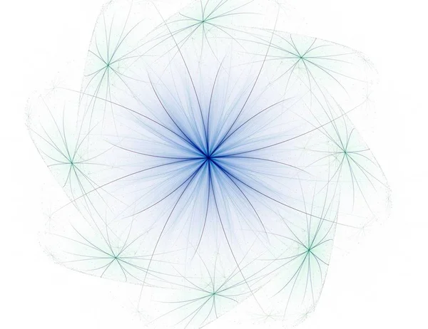 Abstracte fractal achtergrond - computer-gegenereerde afbeelding. Digitale kunst. Convergeren naar het midden van de cirkels. — Stockfoto